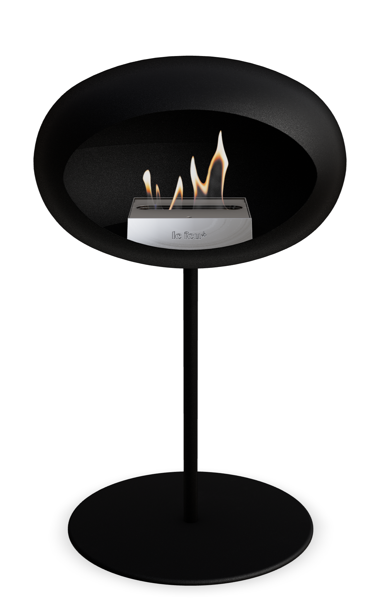 Steel Low Dome Black