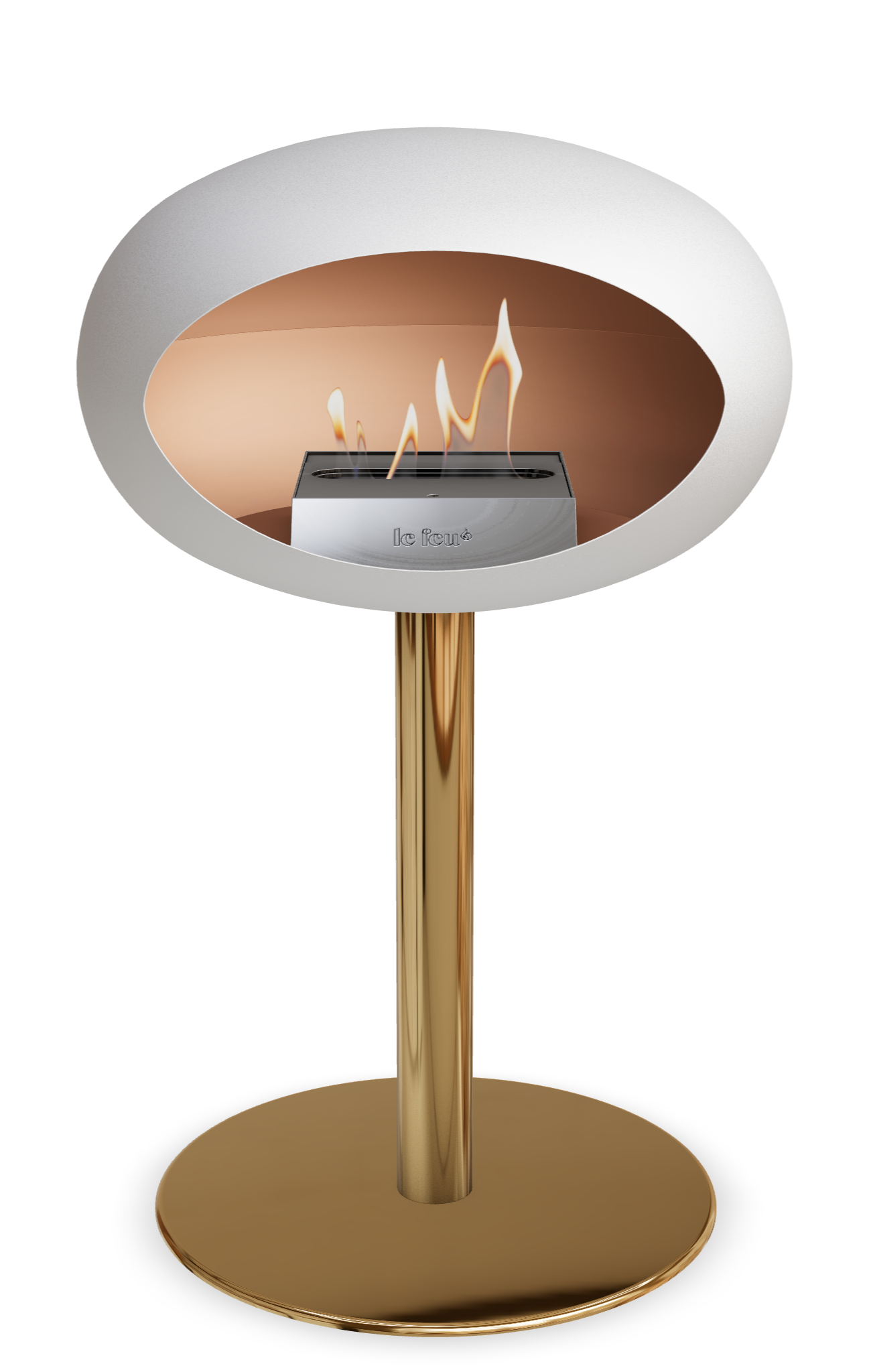 Steel Low Dome White