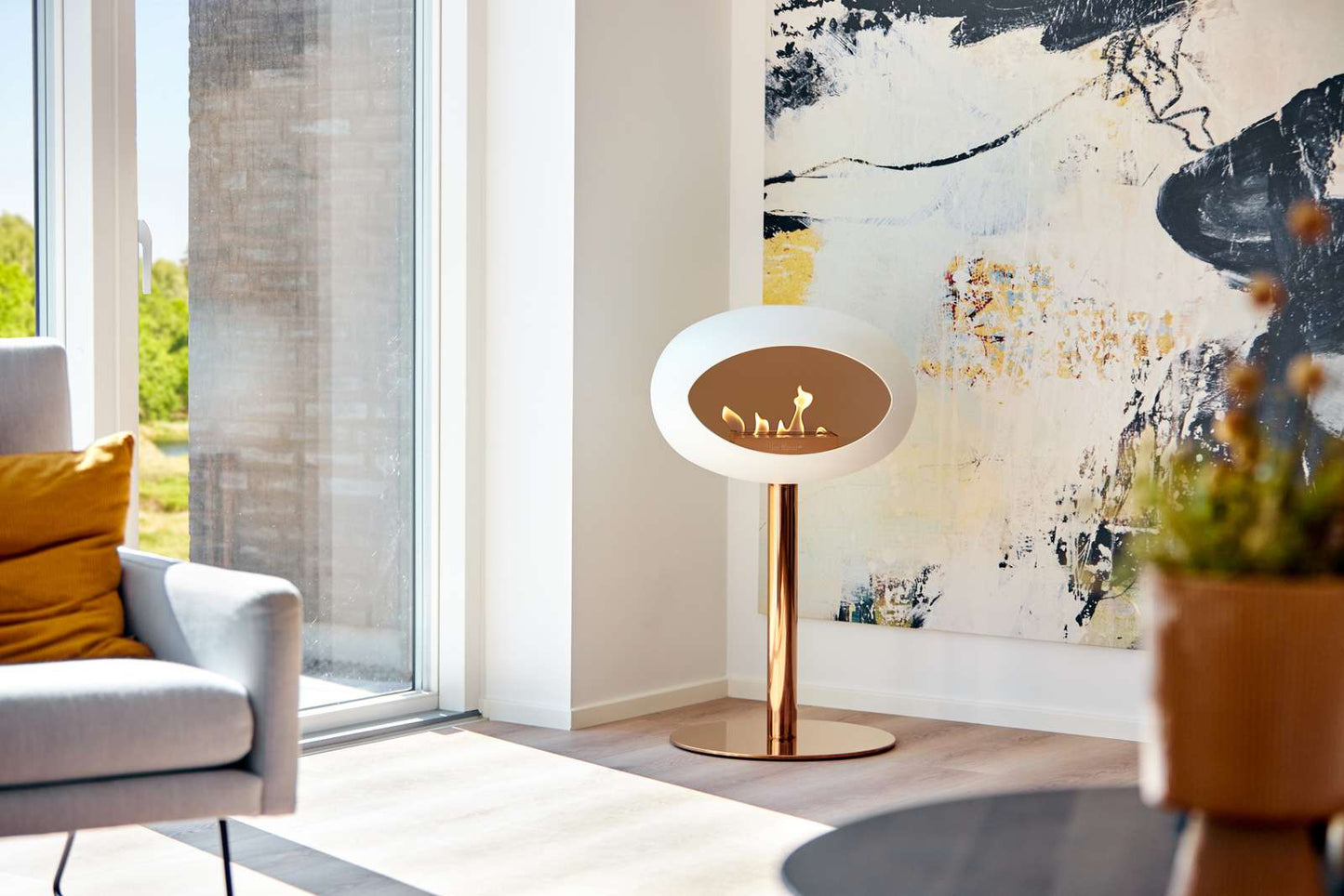 Steel Low Dome White