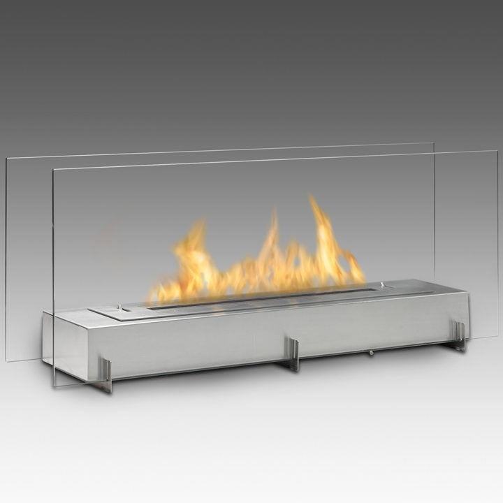 Eco-Feu Vision II – Freestanding Ethanol Fireplace | Sleek Open-View Design